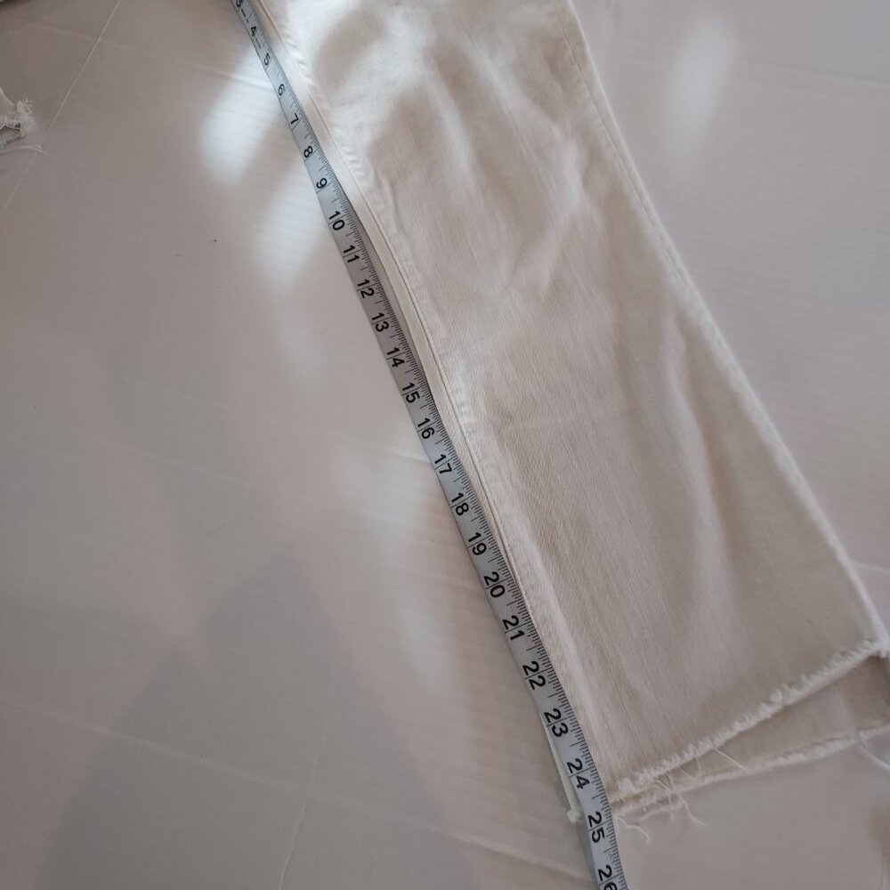 Mother The Insider Crop Step Fray Jeans Size 29 - Picture 6 of 14
